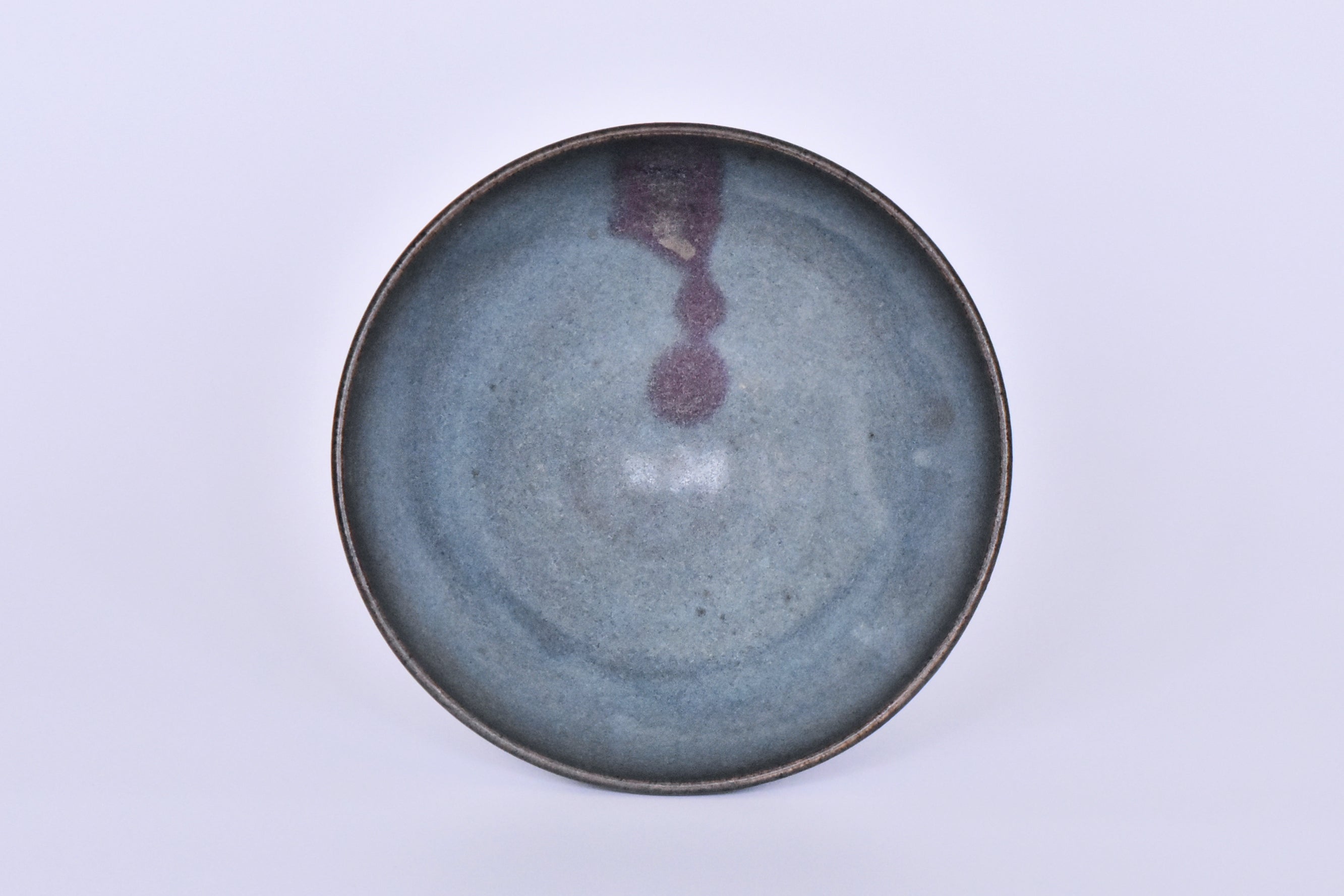 P847: Chinese Junyao Purple Splashed Bowl Yuan Dynasty Style