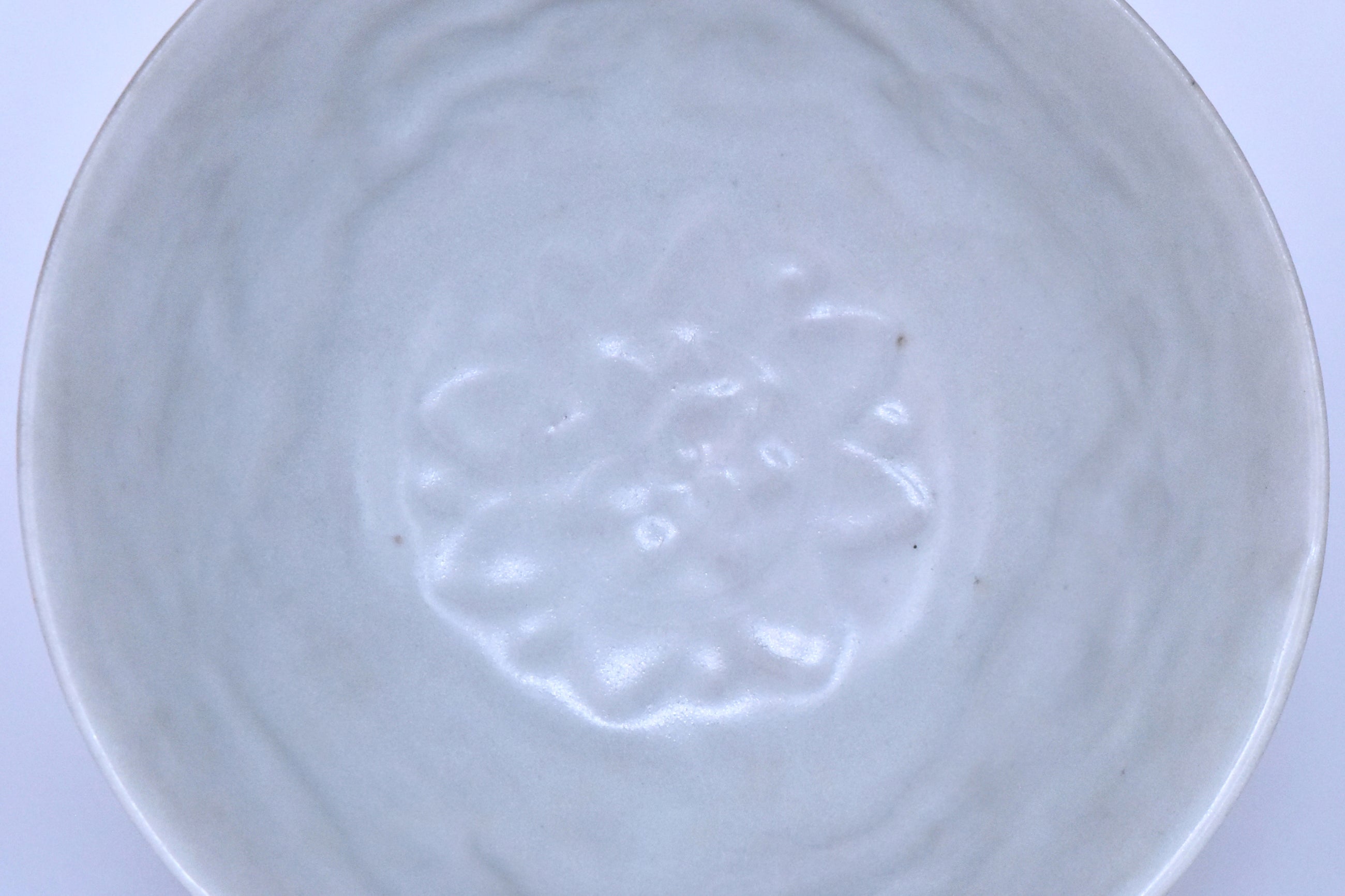 P902: Chinese Shufu White Glazed Dragon Bowl Yuan Dynasty Style