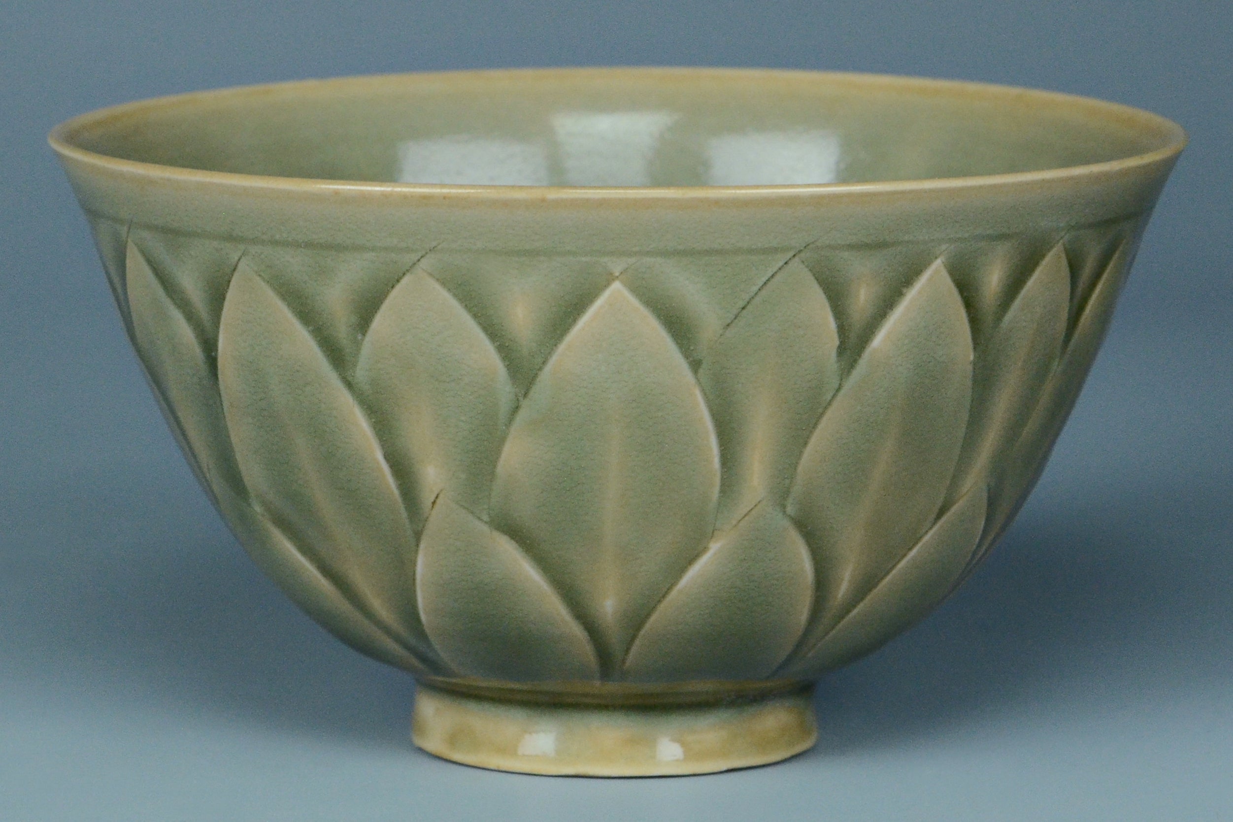 P943: Chinese Yaozhou Celadon Bowl Song Dynasty Style