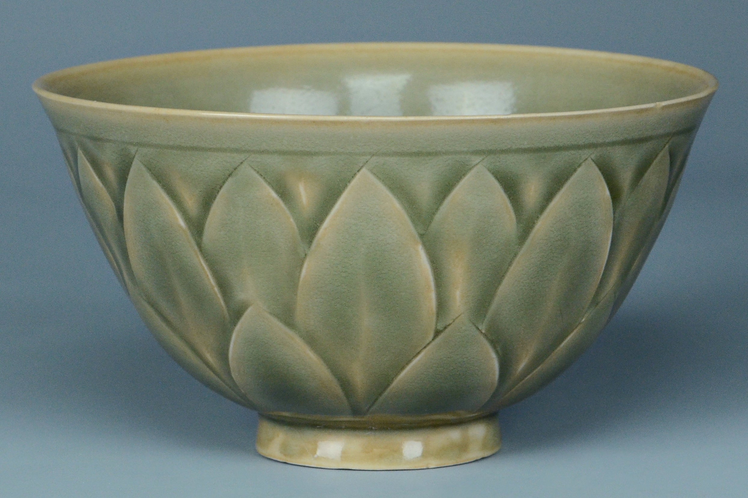 P943: Chinese Yaozhou Celadon Bowl Song Dynasty Style