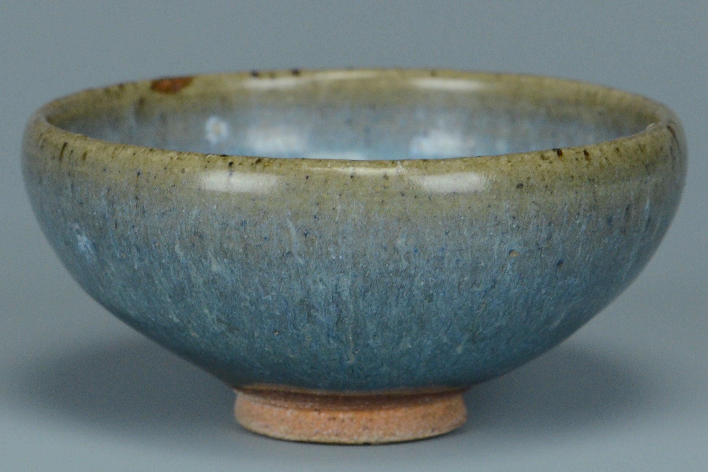 P944: Chinese Junyao Purple Splashed Bowl Song Dynasty Style