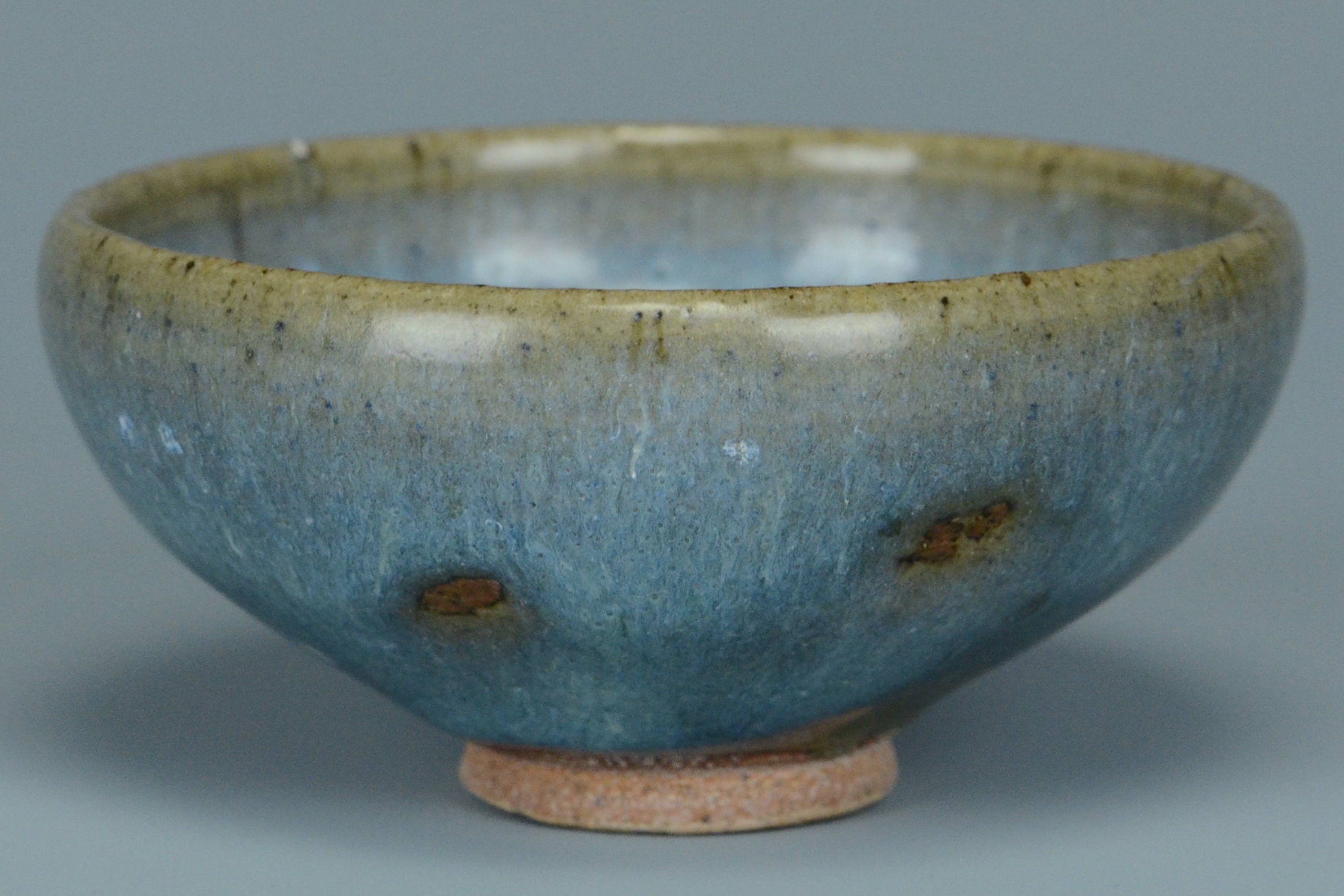 P944: Chinese Junyao Purple Splashed Bowl Song Dynasty Style