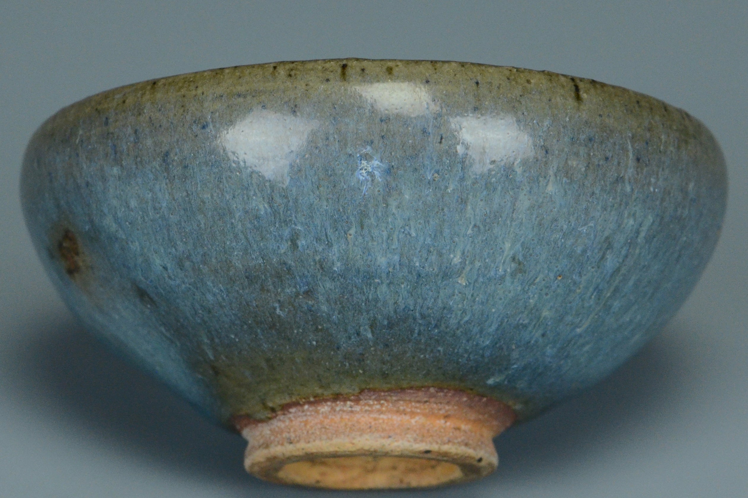 P944: Chinese Junyao Purple Splashed Bowl Song Dynasty Style