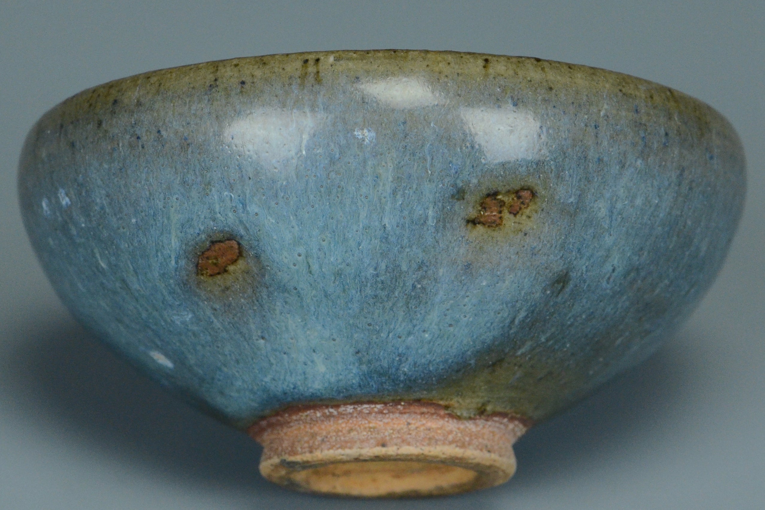 P944: Chinese Junyao Purple Splashed Bowl Song Dynasty Style