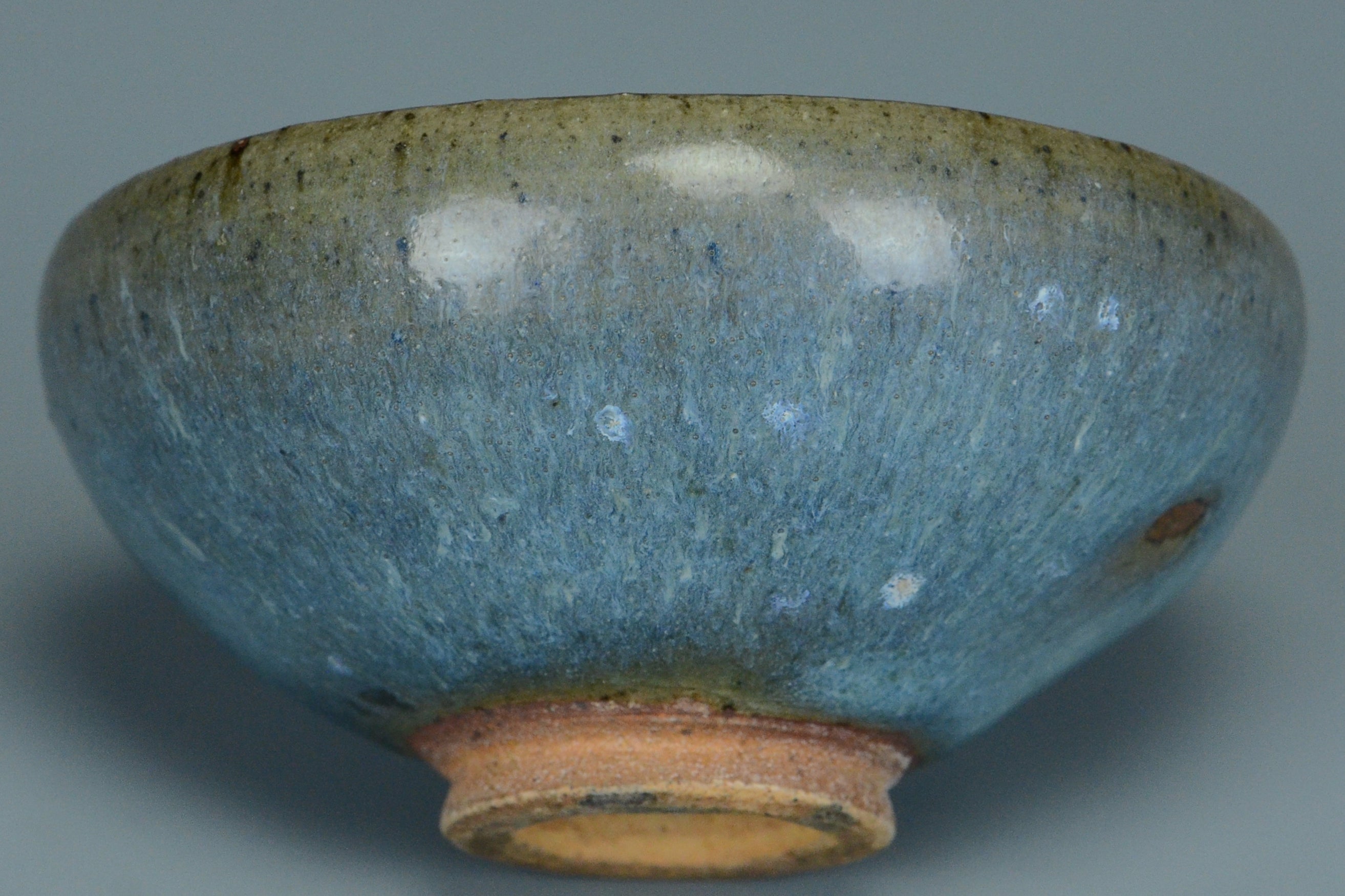 P944: Chinese Junyao Purple Splashed Bowl Song Dynasty Style