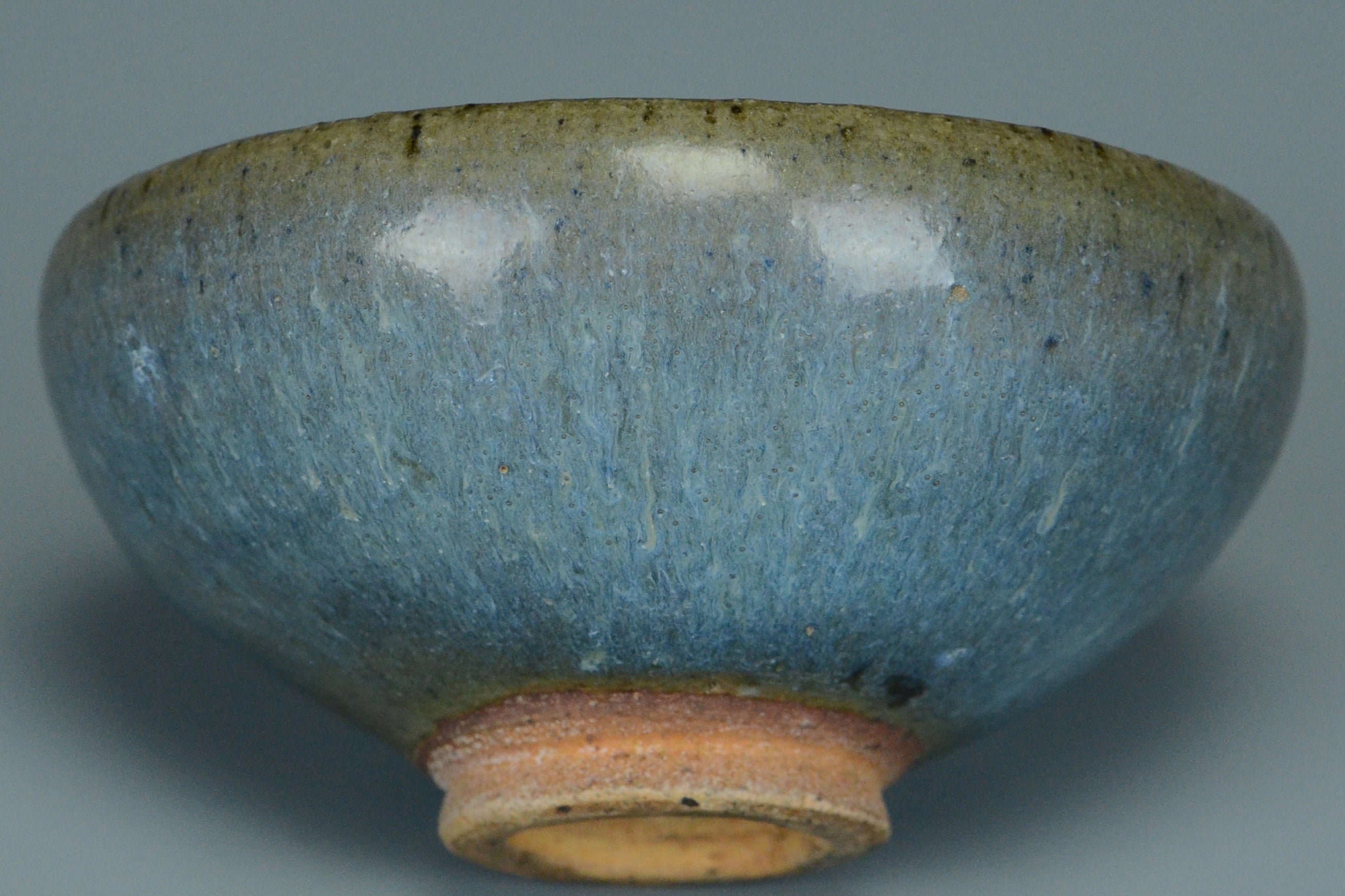 P944: Chinese Junyao Purple Splashed Bowl Song Dynasty Style