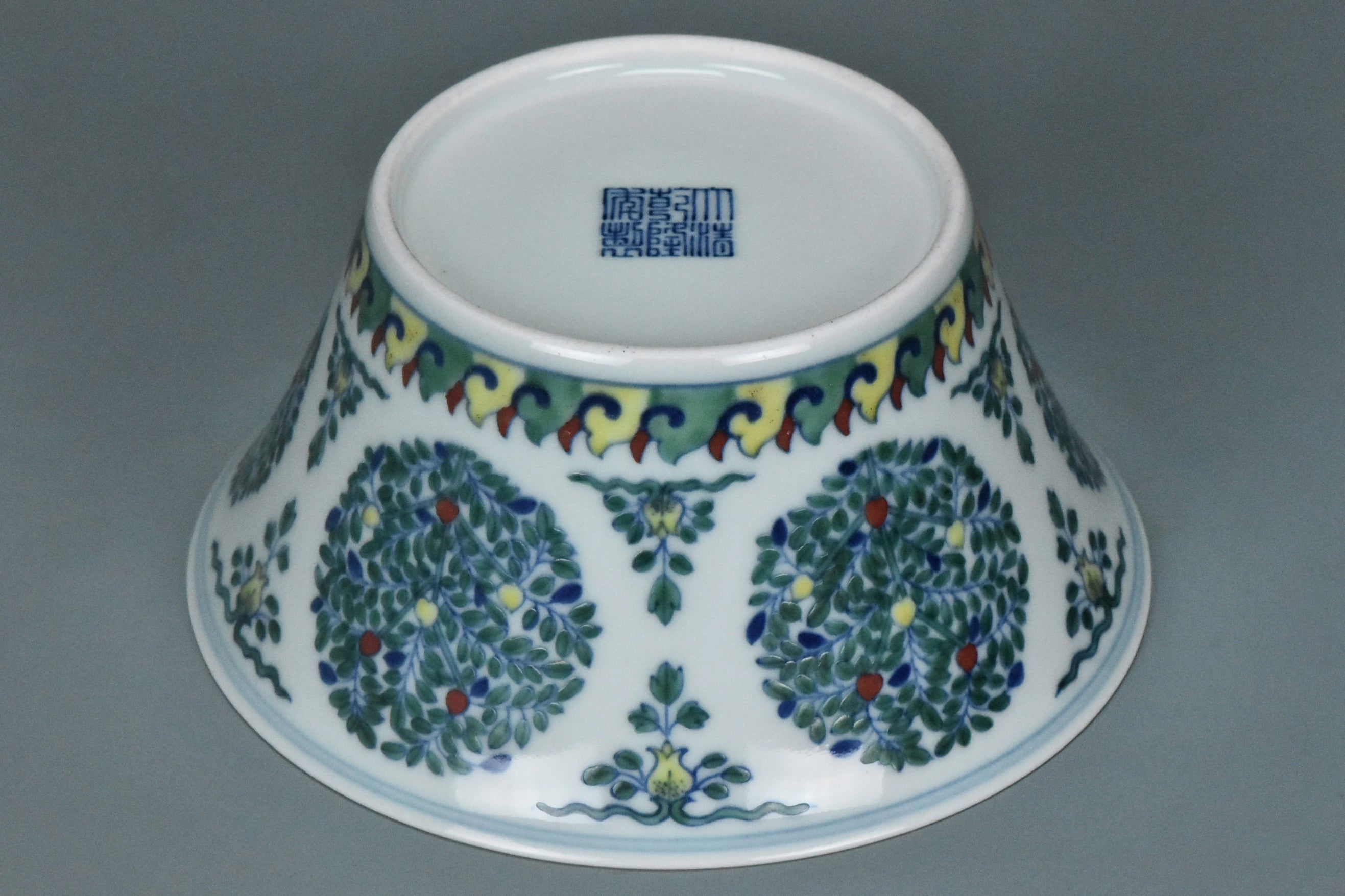 P999: Chinese Doucai Bowl Qianlong Mark Qing Dynasty Style