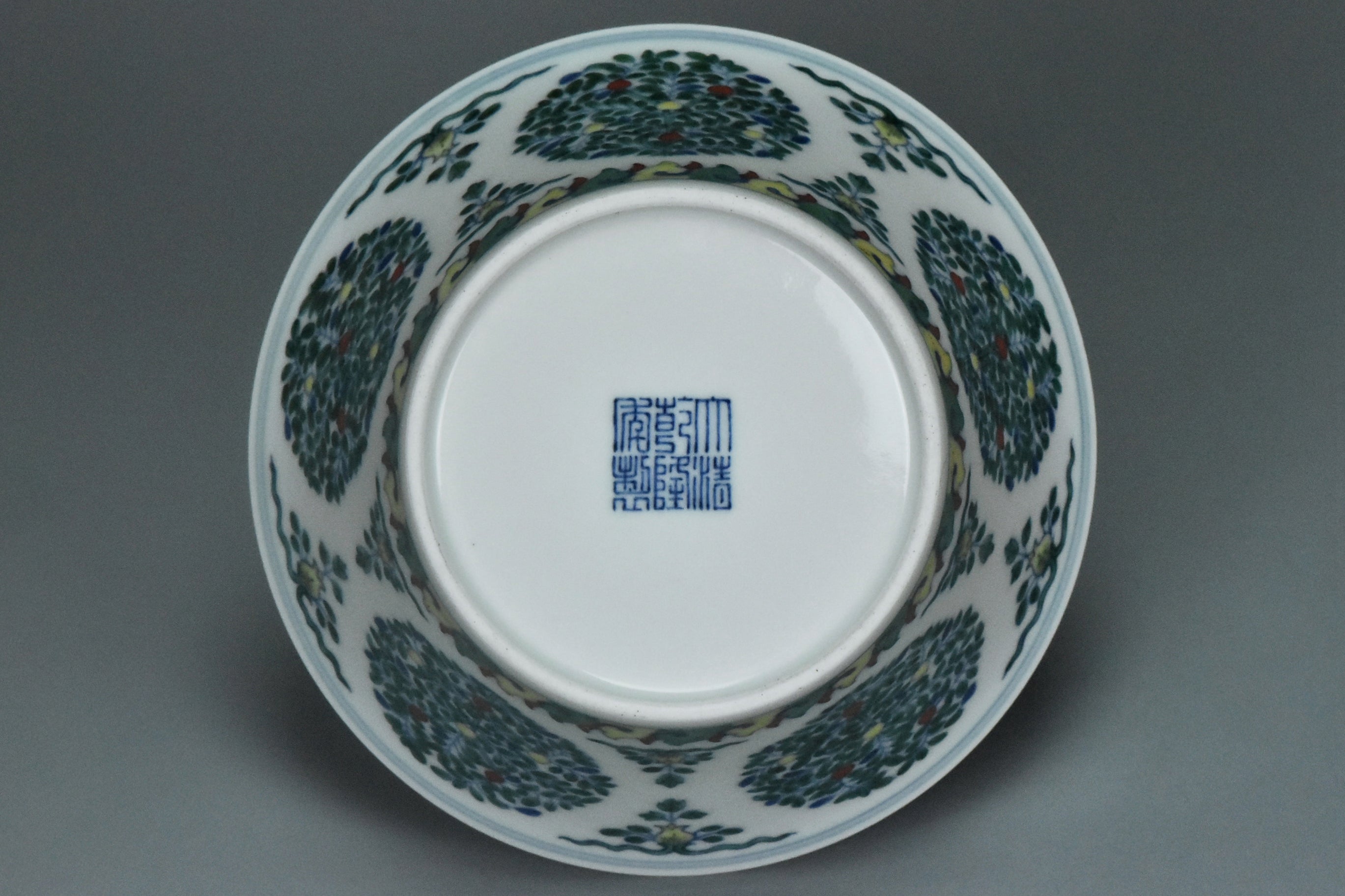 P999: Chinese Doucai Bowl Qianlong Mark Qing Dynasty Style