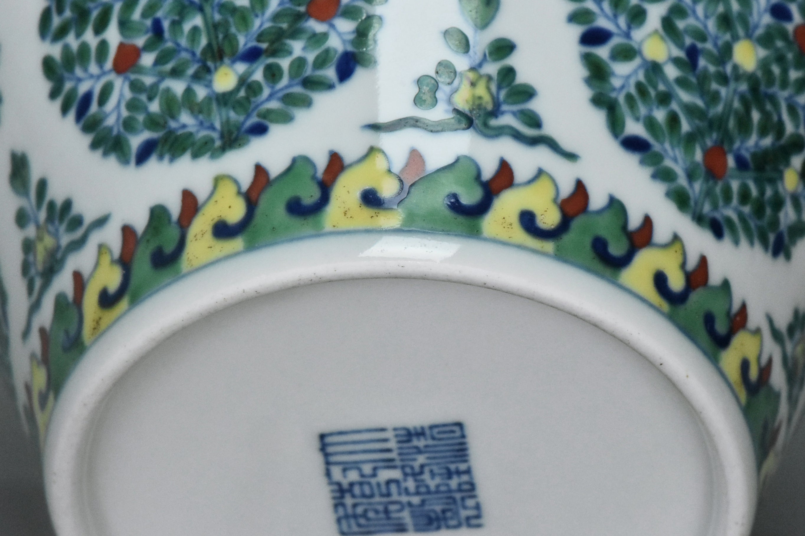P999: Chinese Doucai Bowl Qianlong Mark Qing Dynasty Style