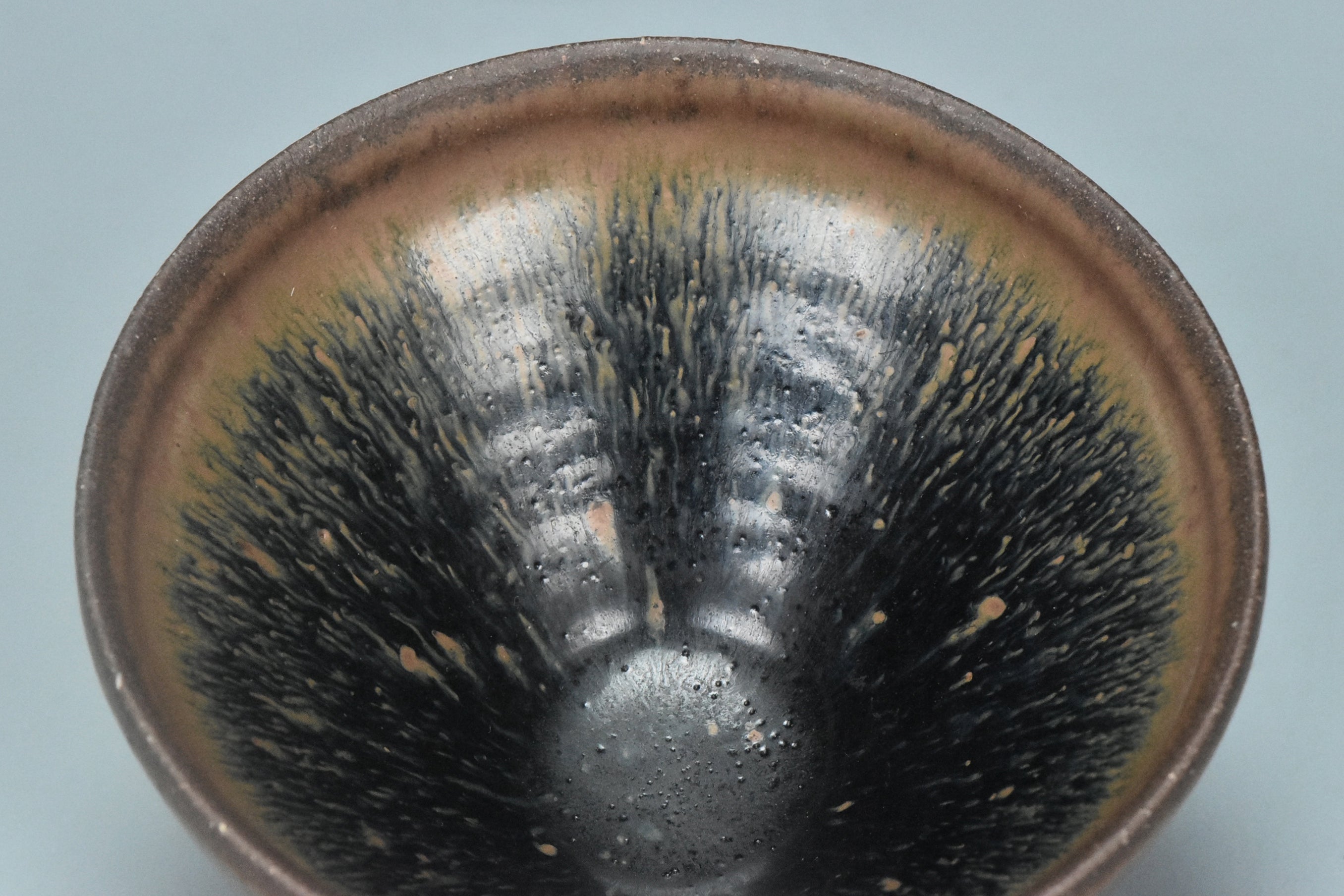 R002: Chinese Jianyao Hare's Fur Tea Bowl Song Dynasty Style