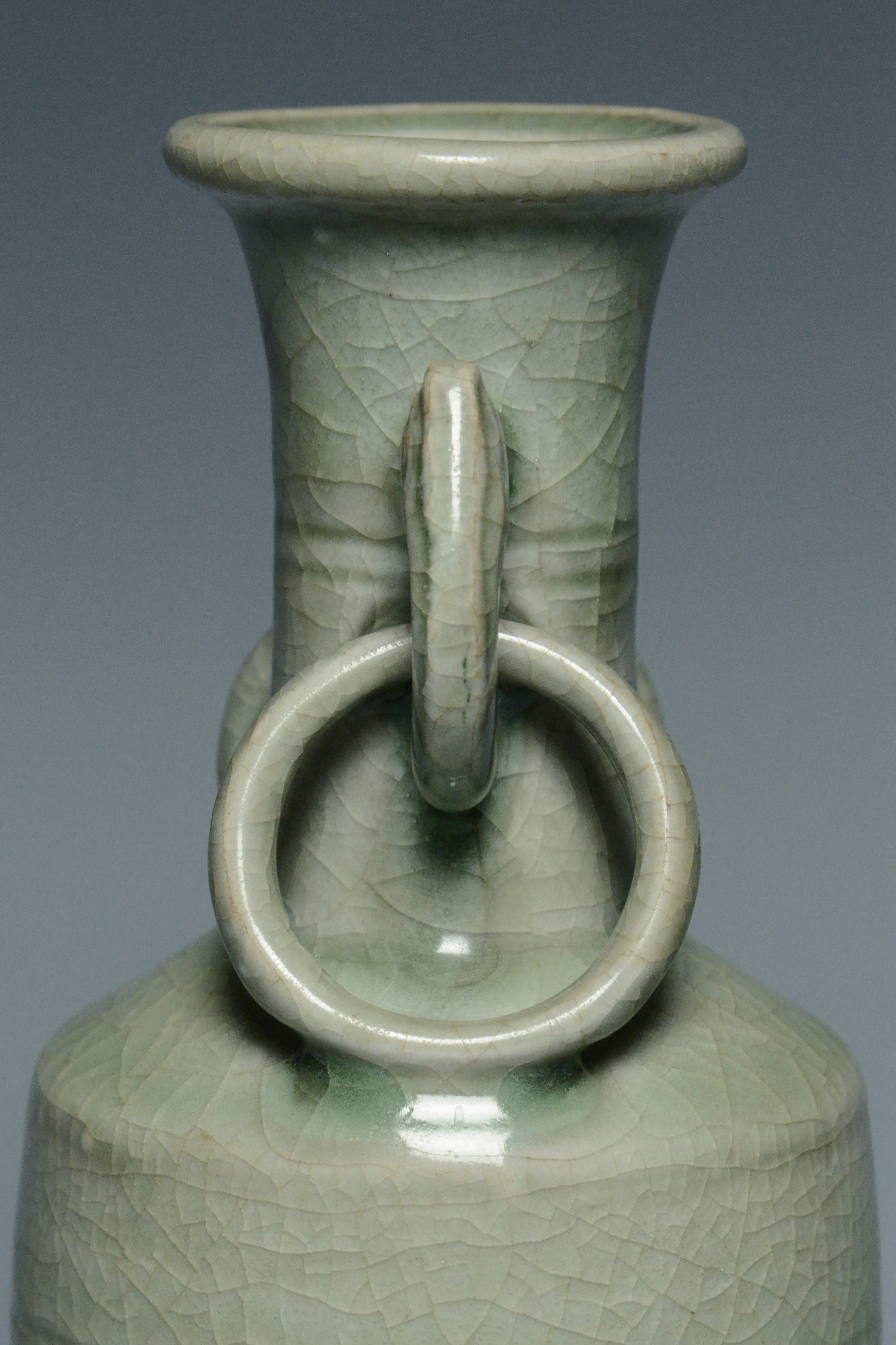 R013: Chinese Longquan Celadon Vase Song Dynasty Style