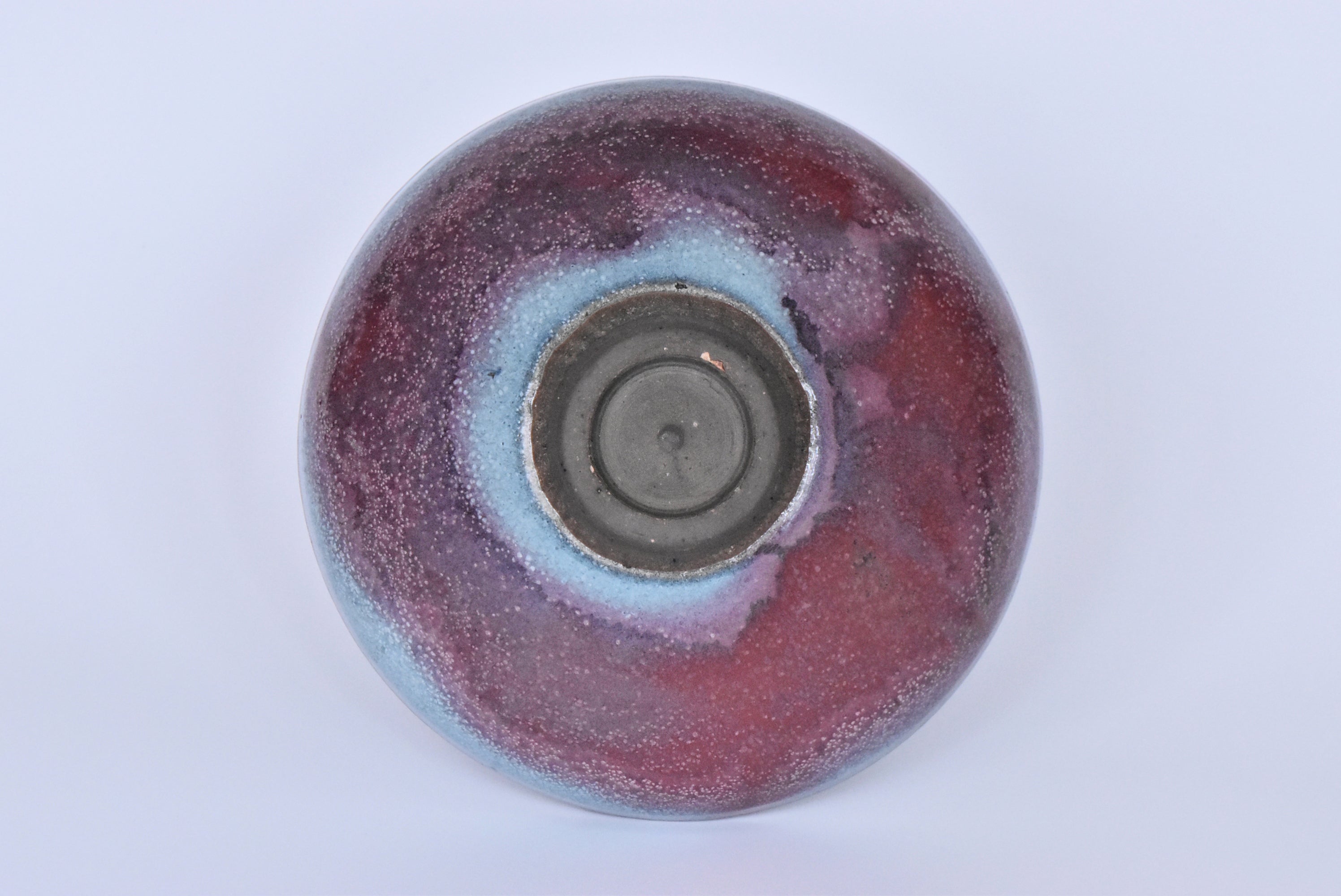 R021: Chinese Junyao Purple Splashed Bowl Yuan Dynasty Style