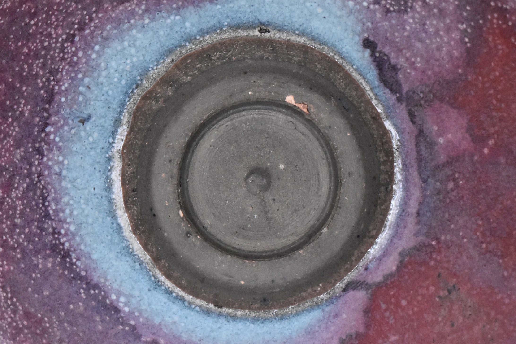 R021: Chinese Junyao Purple Splashed Bowl Yuan Dynasty Style