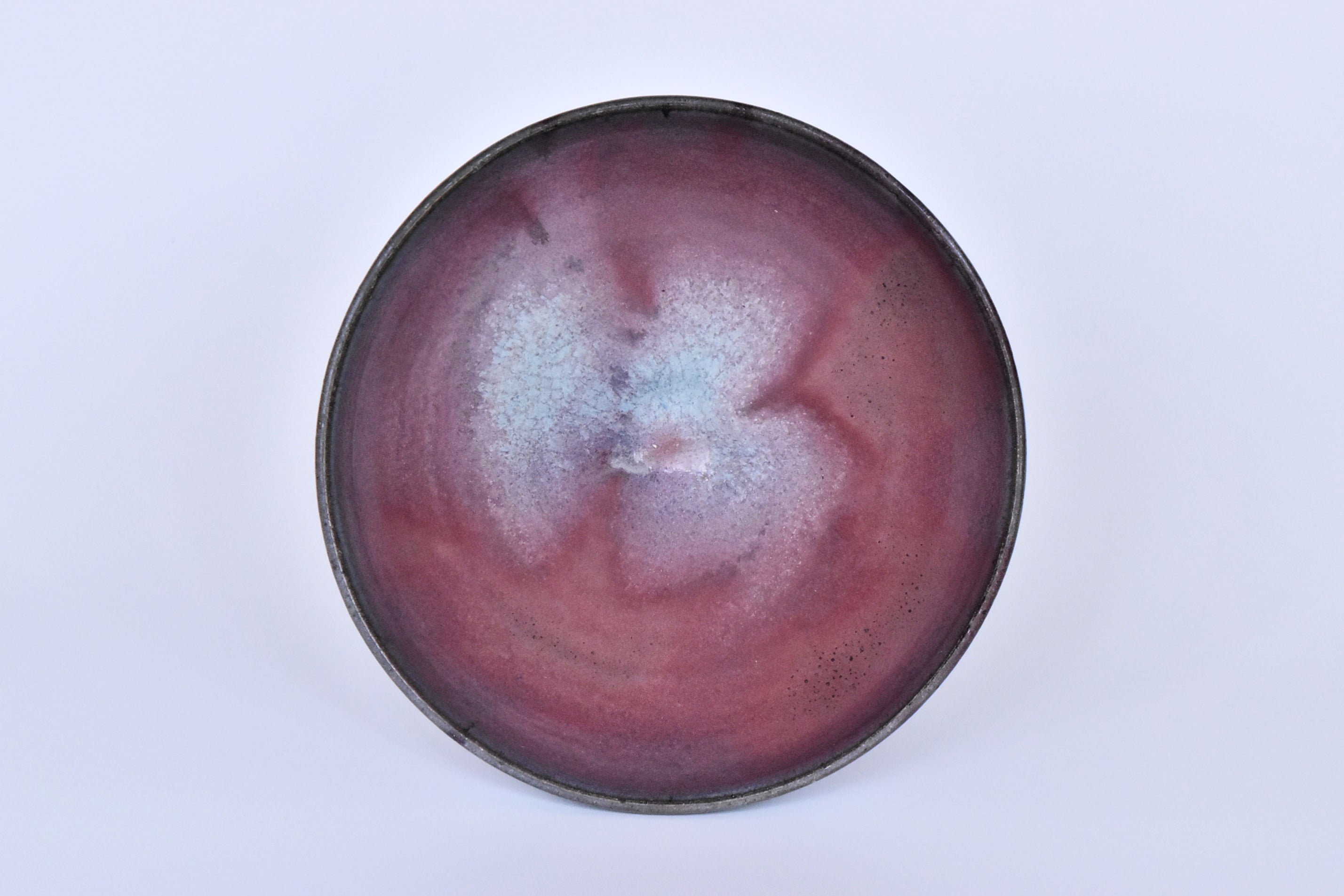 R021: Chinese Junyao Purple Splashed Bowl Yuan Dynasty Style