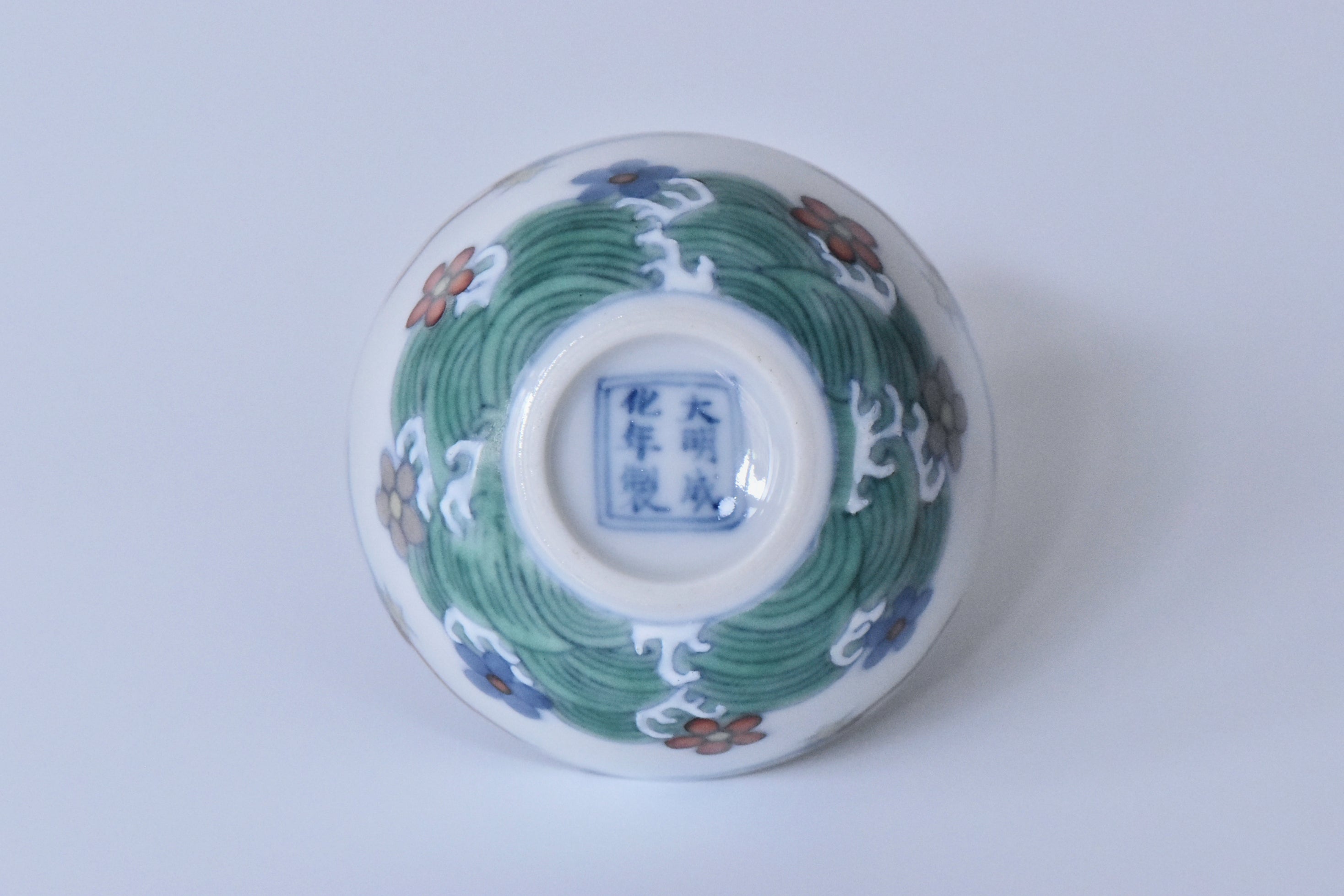 R178: Chinese Doucai Cup Chenghua Mark Ming Dynasty Style