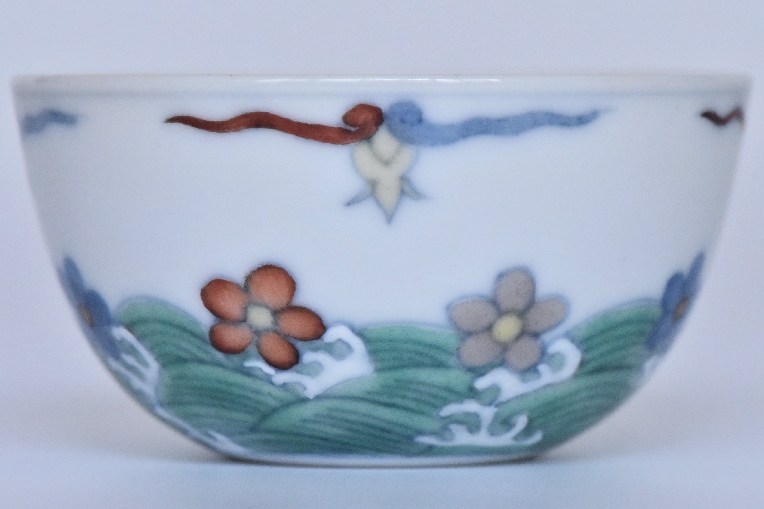 R178: Chinese Doucai Cup Chenghua Mark Ming Dynasty Style