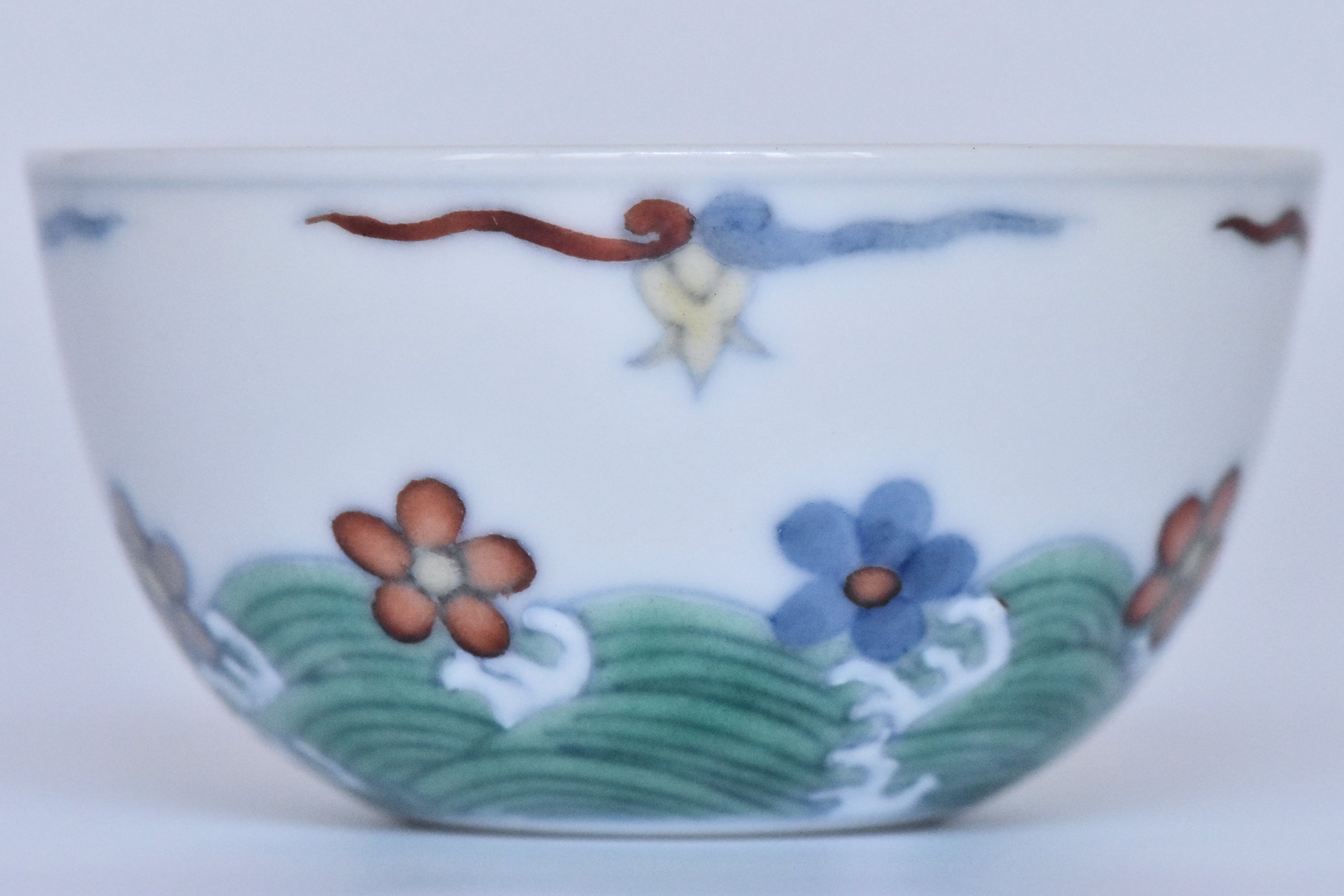 R178: Chinese Doucai Cup Chenghua Mark Ming Dynasty Style