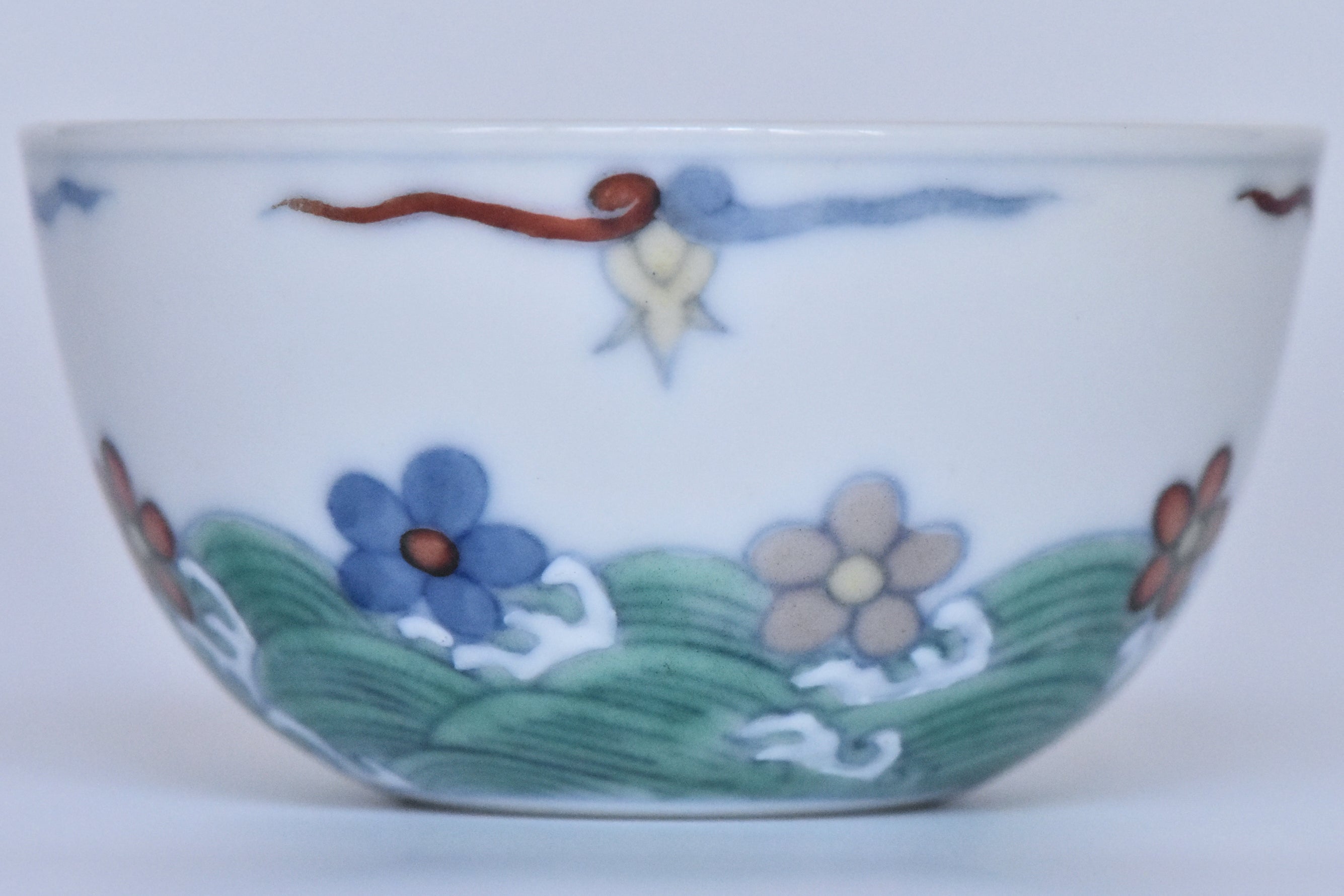 R178: Chinese Doucai Cup Chenghua Mark Ming Dynasty Style