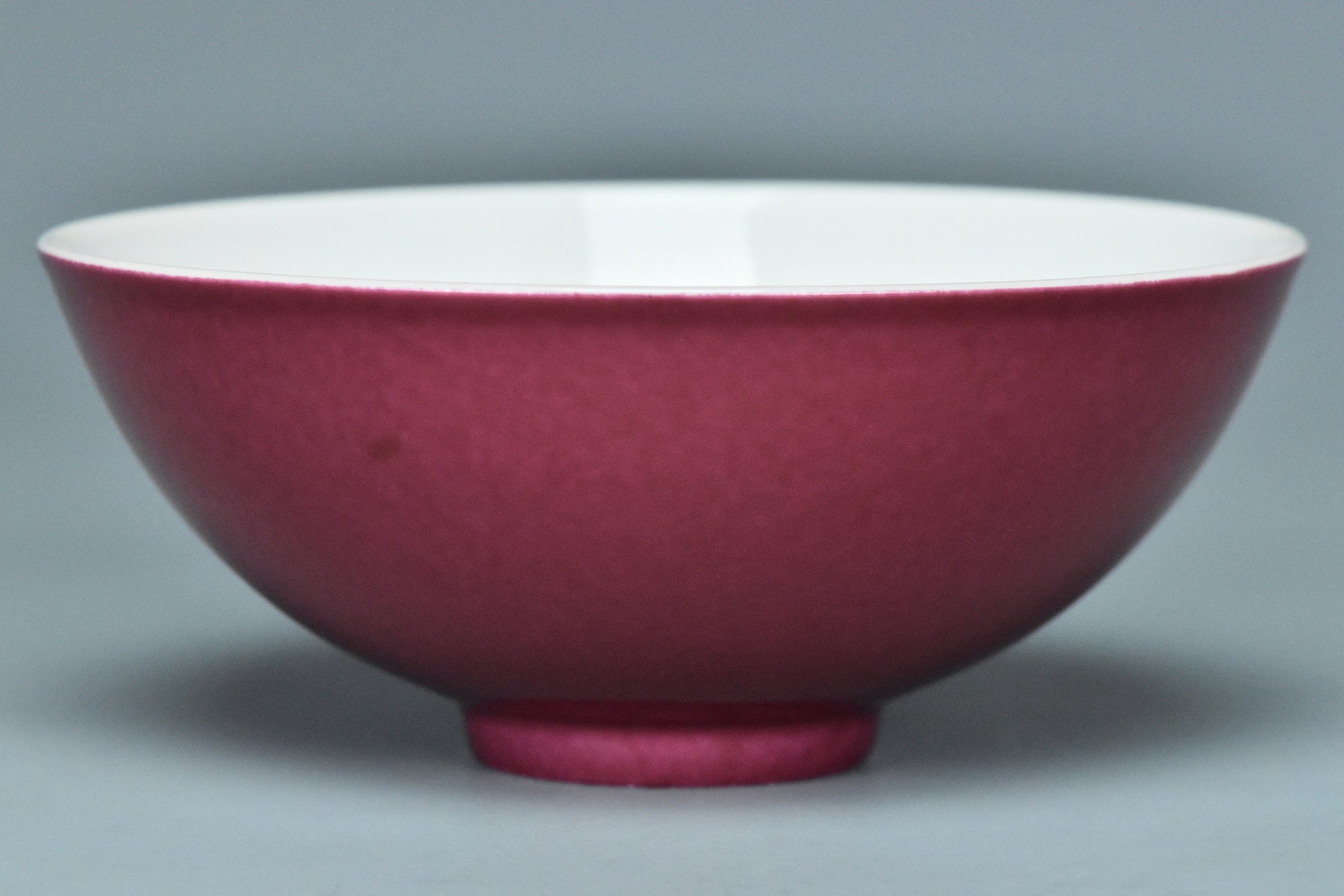 R303: Chinese Ruby Red Cup Yongzheng Mark Qing Dynasty Style