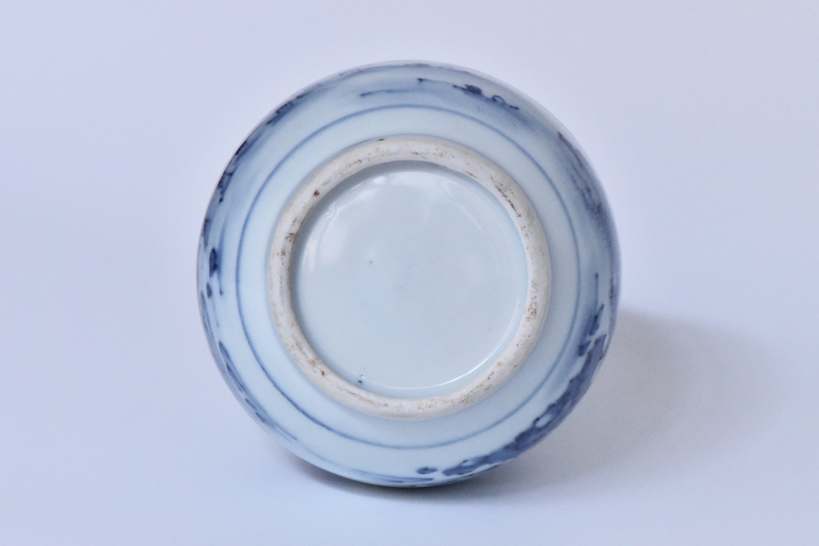 R405: Chinese Blue and White Vase Ming Chongzhen Style