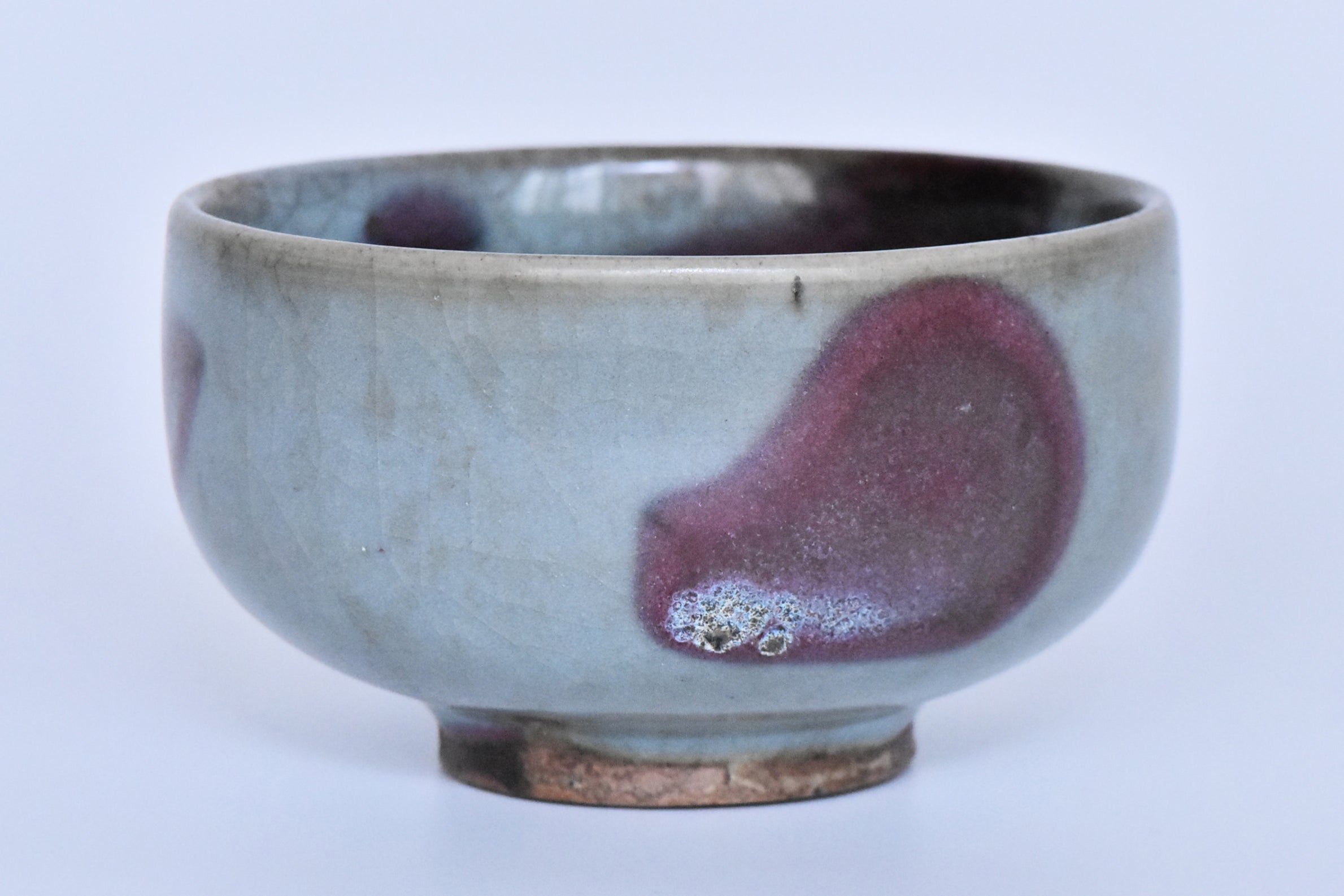 R457: Chinese Junyao Purple Splashed Bowl Song Dynasty Style