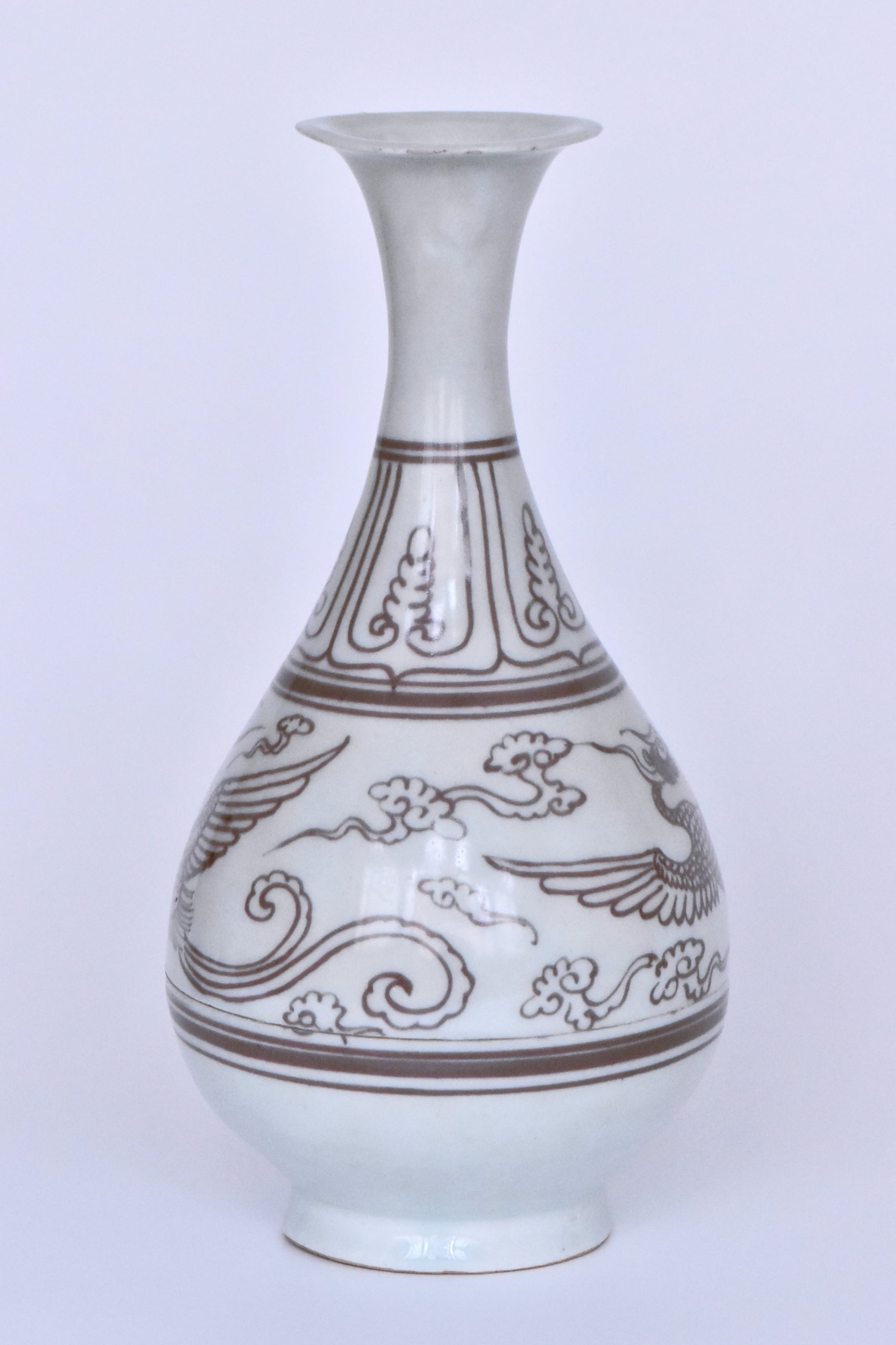 R502: Chinese Underglazed Red Vase Yuan Dynasty Style