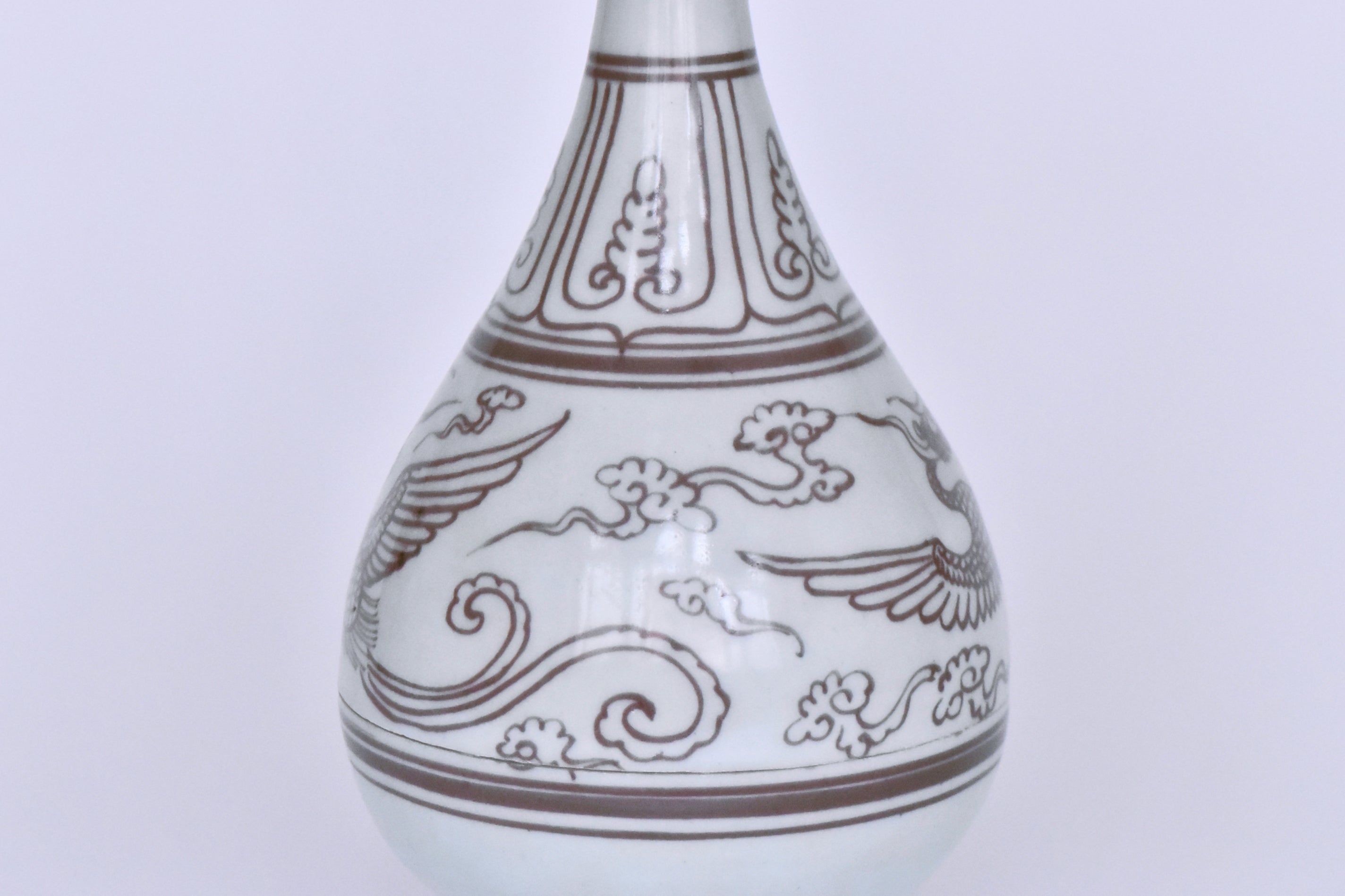R502: Chinese Underglazed Red Vase Yuan Dynasty Style