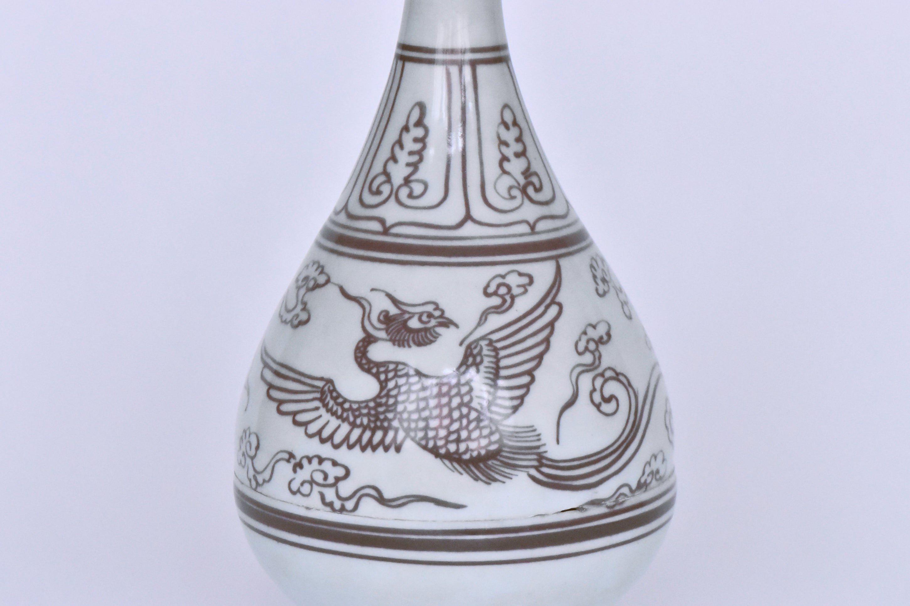 R502: Chinese Underglazed Red Vase Yuan Dynasty Style