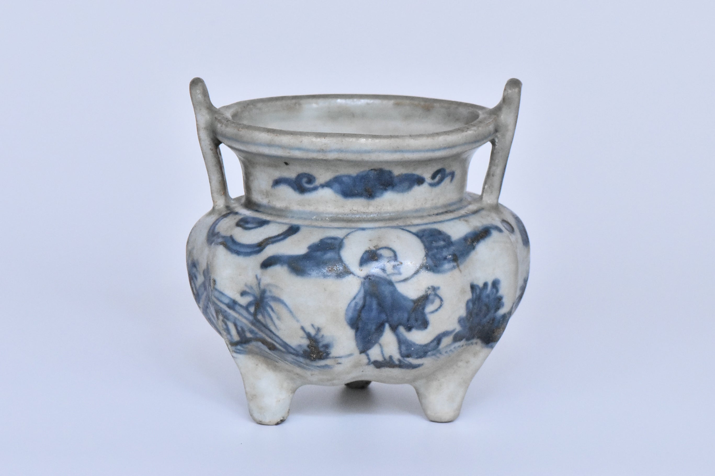 P931: Chinese Incense Burner Longqing Mark Ming Dynasty Style