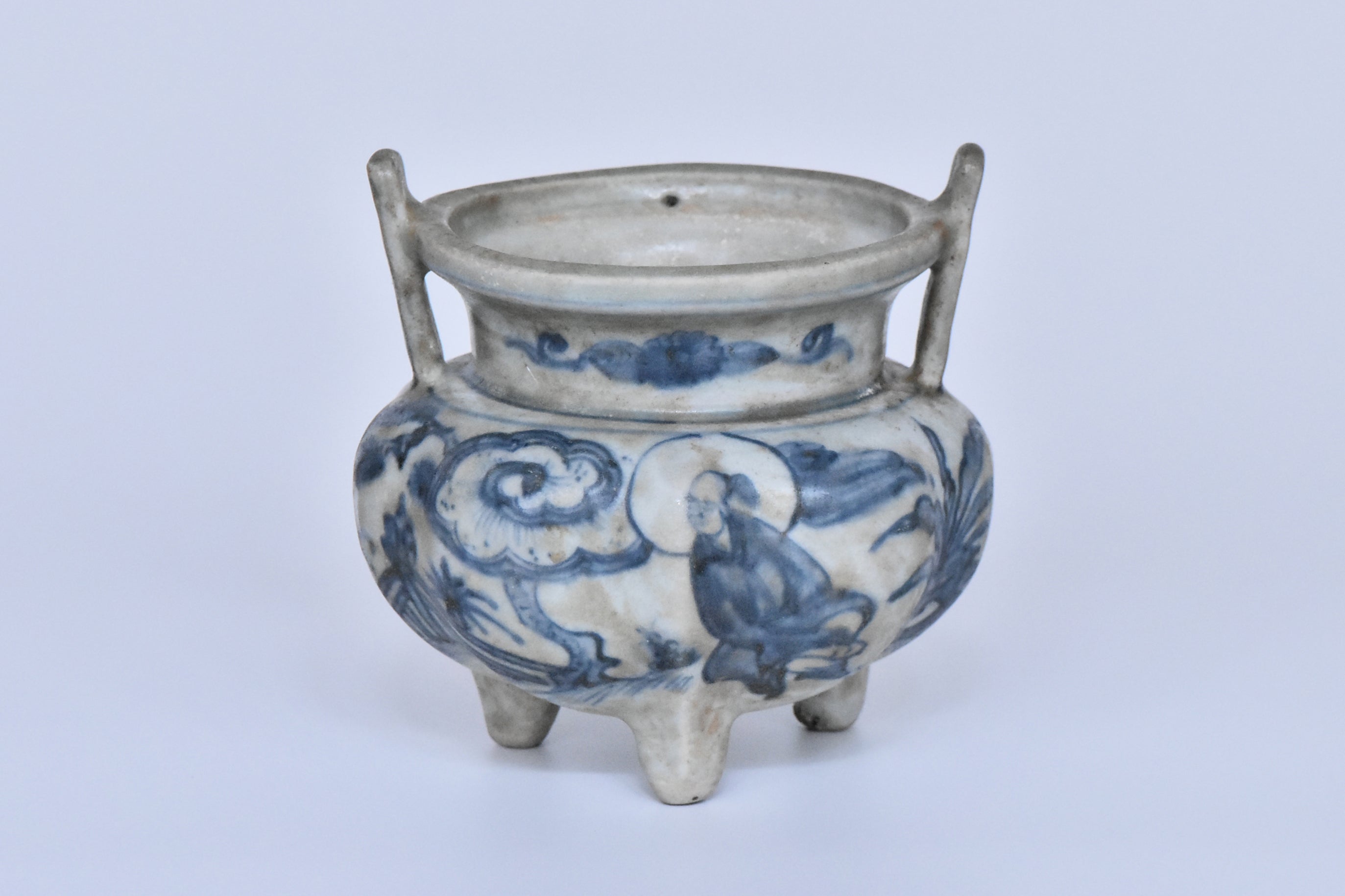 P931: Chinese Incense Burner Longqing Mark Ming Dynasty Style
