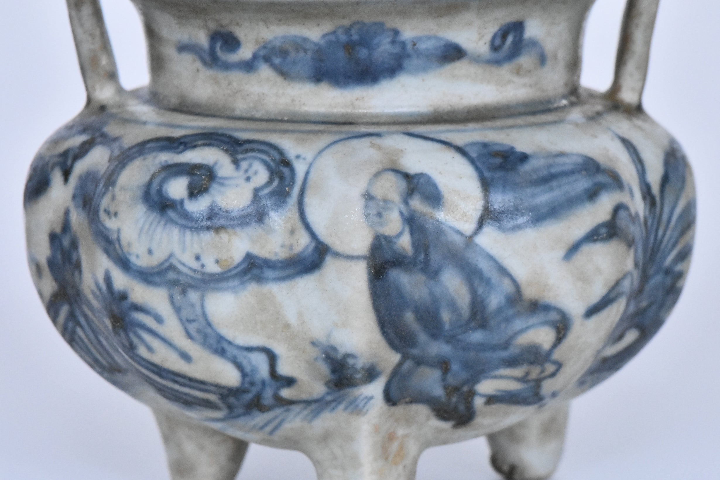 P931: Chinese Incense Burner Longqing Mark Ming Dynasty Style