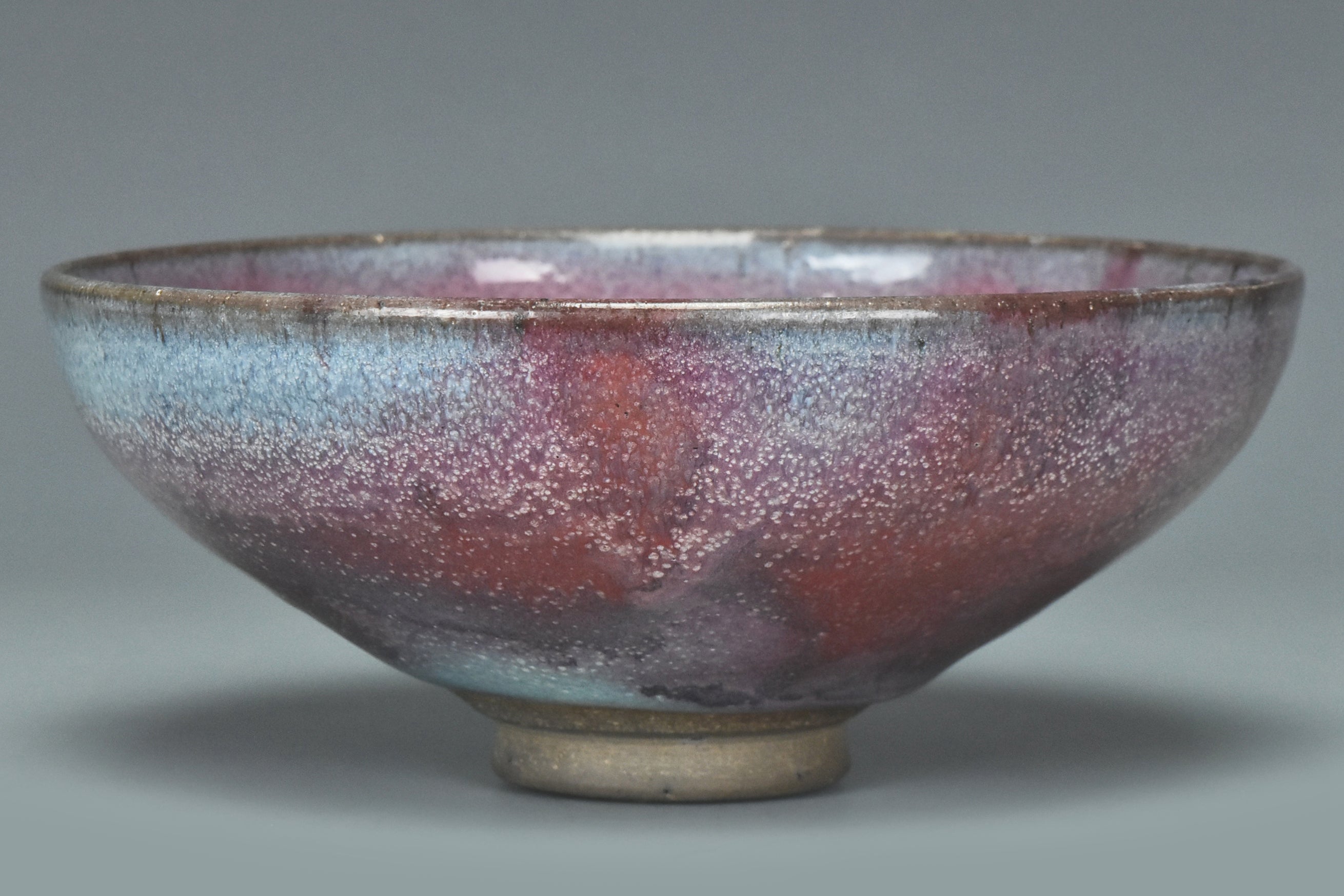 R021: A YUAN DYNASTY STYLE JUNYAO PURPLE SPLASHED BOWL