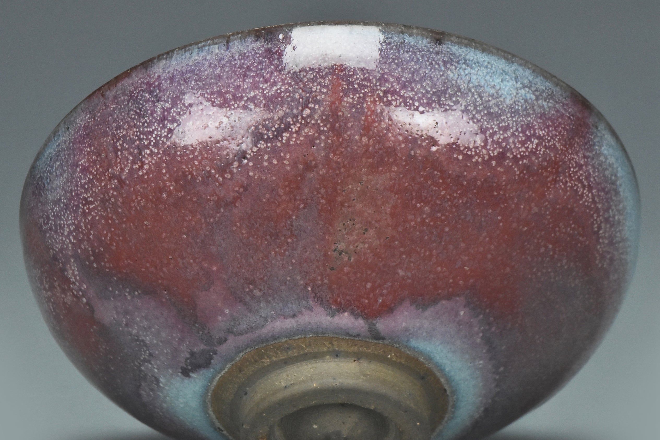 R021: A YUAN DYNASTY STYLE JUNYAO PURPLE SPLASHED BOWL