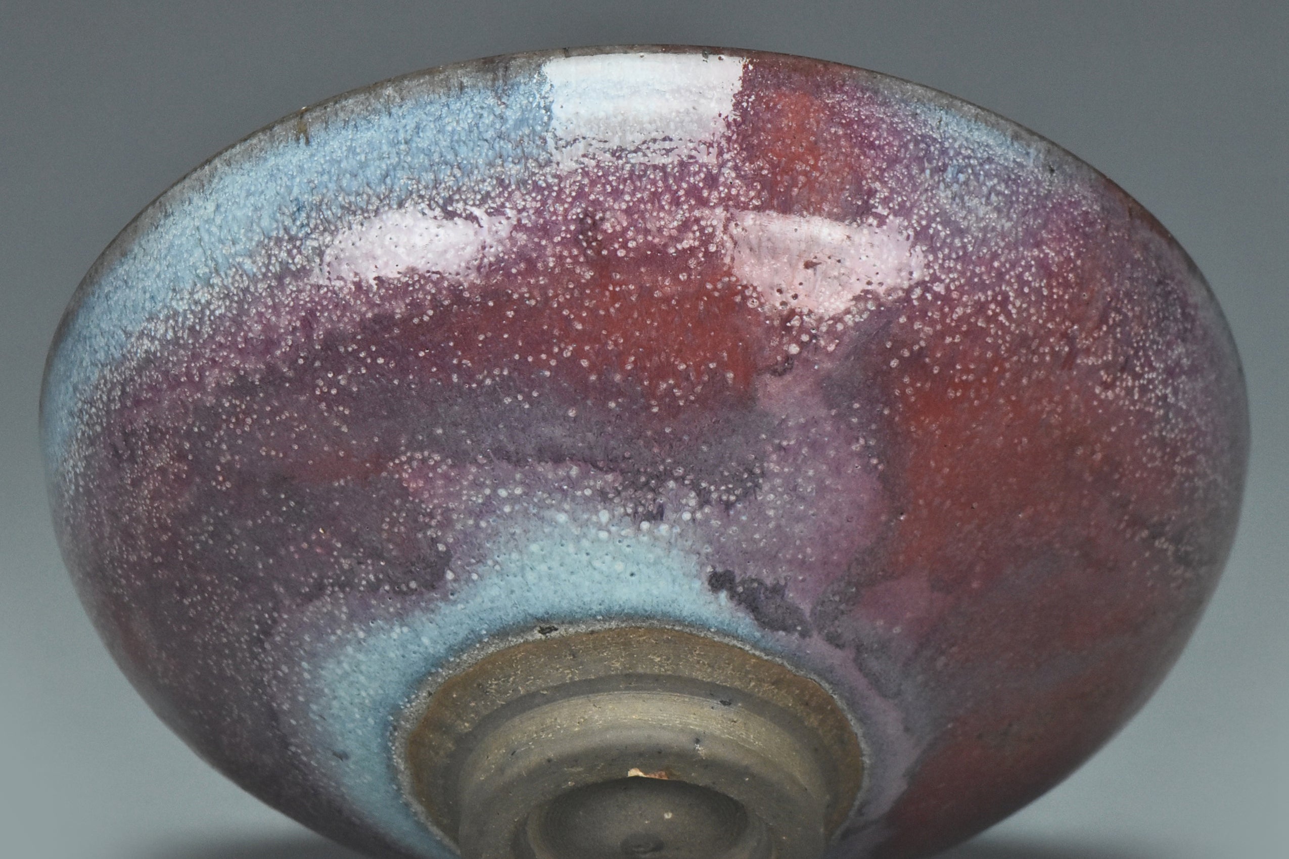 R021: A YUAN DYNASTY STYLE JUNYAO PURPLE SPLASHED BOWL