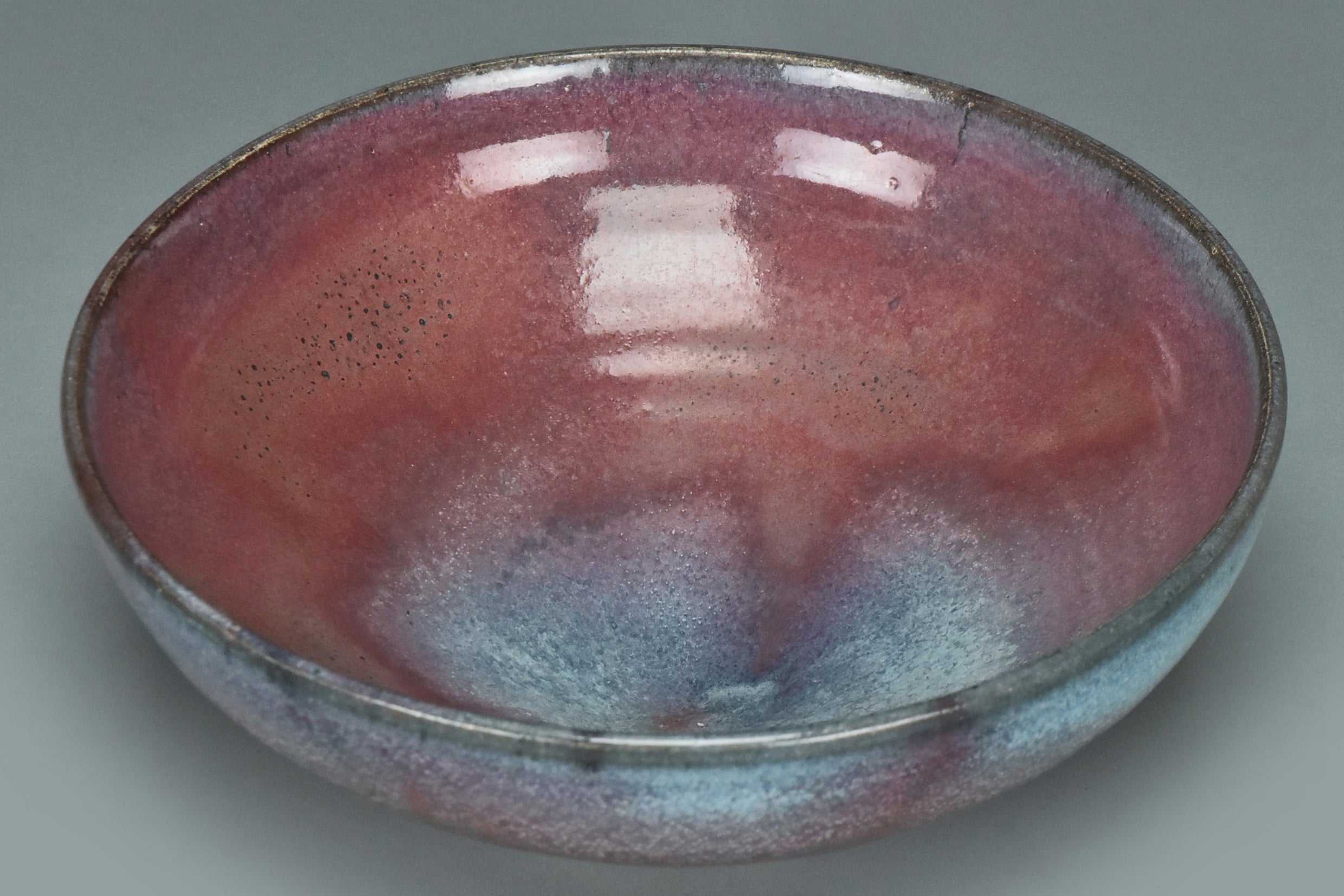 R021: A YUAN DYNASTY STYLE JUNYAO PURPLE SPLASHED BOWL