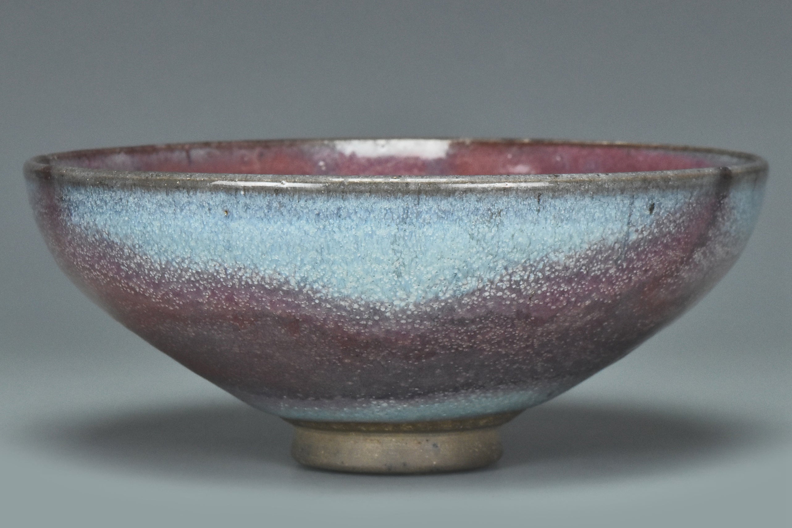 R021: A YUAN DYNASTY STYLE JUNYAO PURPLE SPLASHED BOWL