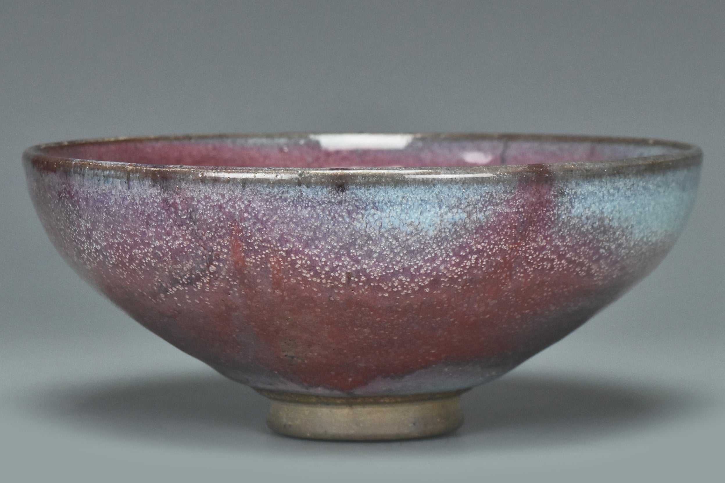 R021: A YUAN DYNASTY STYLE JUNYAO PURPLE SPLASHED BOWL