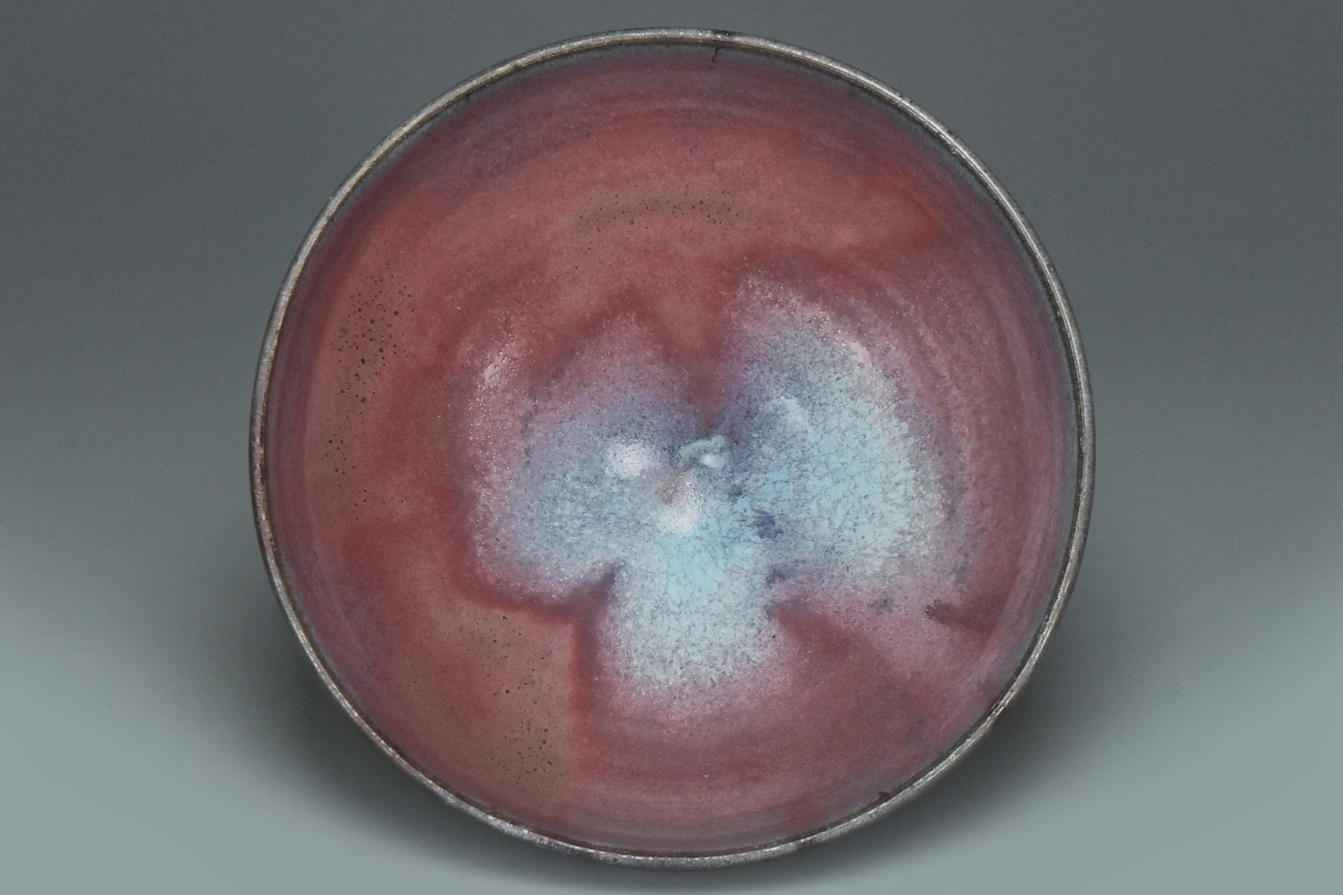 R021: A YUAN DYNASTY STYLE JUNYAO PURPLE SPLASHED BOWL